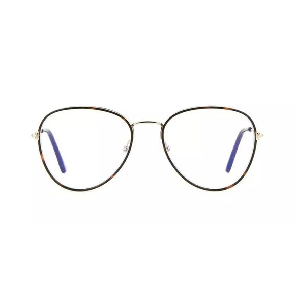 Tom Ford FT 5631-B BLUE BLOCK Dark Havana Eyeglasses - Picture 4 of 4